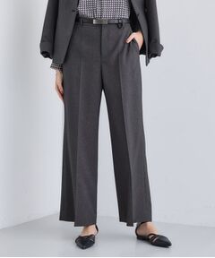INDIVI / インディヴィ パンツ | 【洗える／通勤／スーツ】メランジストレッチ ワイドパンツ