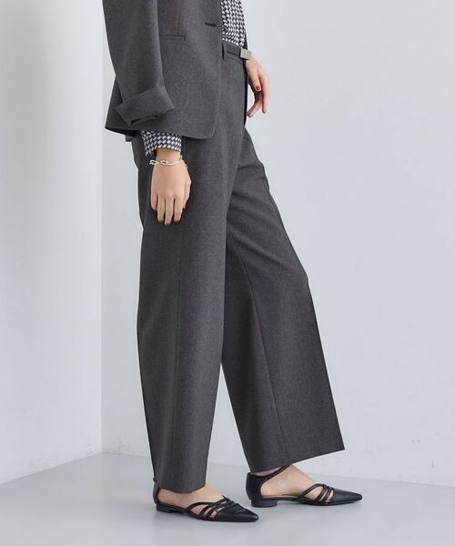 INDIVI / インディヴィ パンツ | 【洗える／通勤／スーツ】メランジストレッチ ワイドパンツ | 詳細10