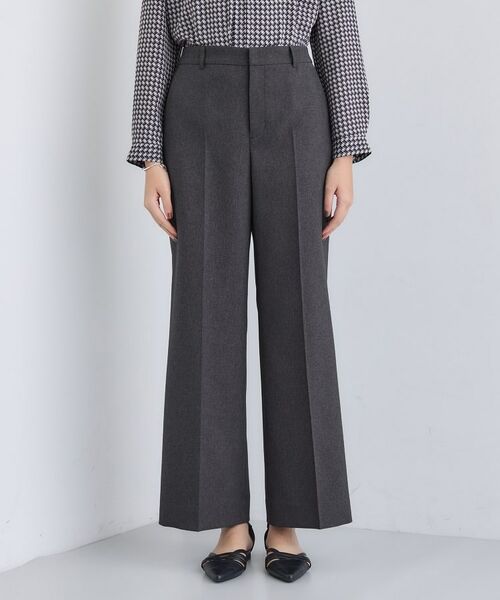 INDIVI / インディヴィ パンツ | 【洗える／通勤／スーツ】メランジストレッチ ワイドパンツ | 詳細14