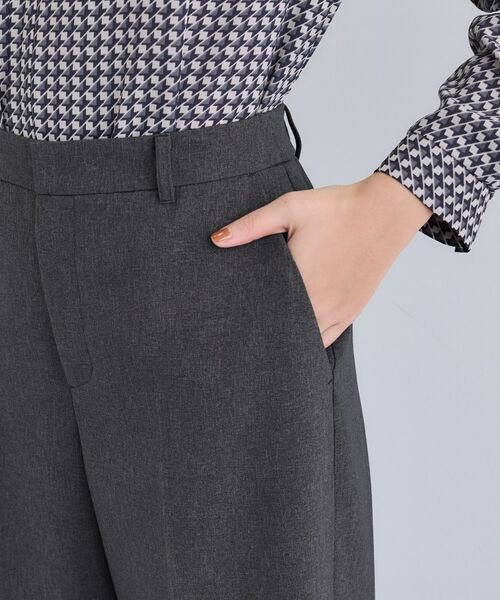 INDIVI / インディヴィ パンツ | 【洗える／通勤／スーツ】メランジストレッチ ワイドパンツ | 詳細20