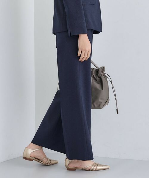 INDIVI / インディヴィ パンツ | 【洗える／通勤／スーツ】メランジストレッチ ワイドパンツ | 詳細6