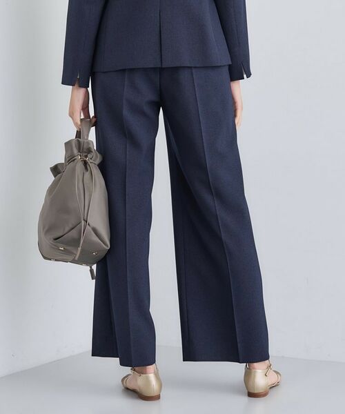 INDIVI / インディヴィ パンツ | 【洗える／通勤／スーツ】メランジストレッチ ワイドパンツ | 詳細7