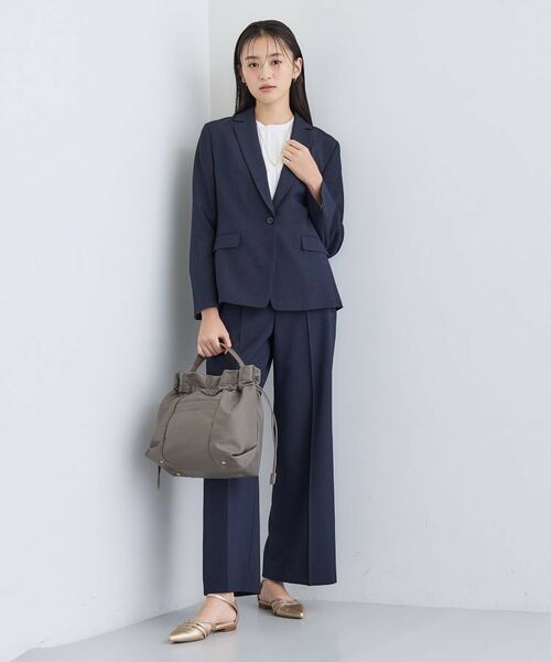 INDIVI / インディヴィ パンツ | 【洗える／通勤／スーツ】メランジストレッチ ワイドパンツ | 詳細8