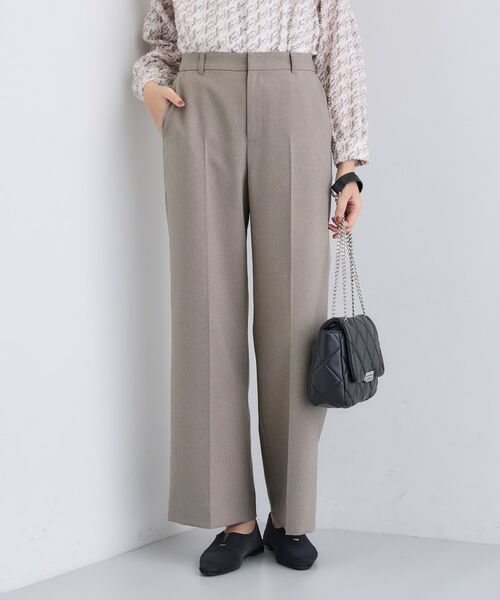 INDIVI/インディヴィ 【洗える/通勤/スーツ】メランジストレッチ ワイドパンツ トープ(054) 36(S) INDIVI/インディヴィ 【洗える/通勤/スーツ】メランジストレッチ ワイドパンツ トープ(054) 36(S)