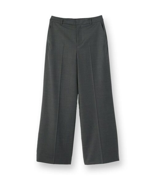 INDIVI / インディヴィ パンツ | 【日本製／スーツ／通勤】シルクウールストレッチ ワイドパンツ | 詳細1