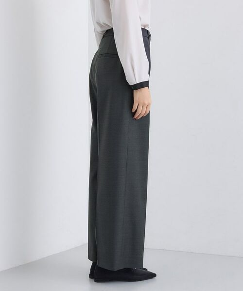 INDIVI / インディヴィ パンツ | 【日本製／スーツ／通勤】シルクウールストレッチ ワイドパンツ | 詳細11