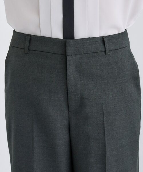 INDIVI / インディヴィ パンツ | 【日本製／スーツ／通勤】シルクウールストレッチ ワイドパンツ | 詳細13
