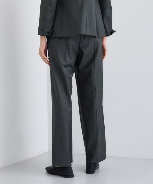 INDIVI / インディヴィ パンツ | 【日本製／スーツ／通勤】シルクウールストレッチ ワイドパンツ | 詳細7