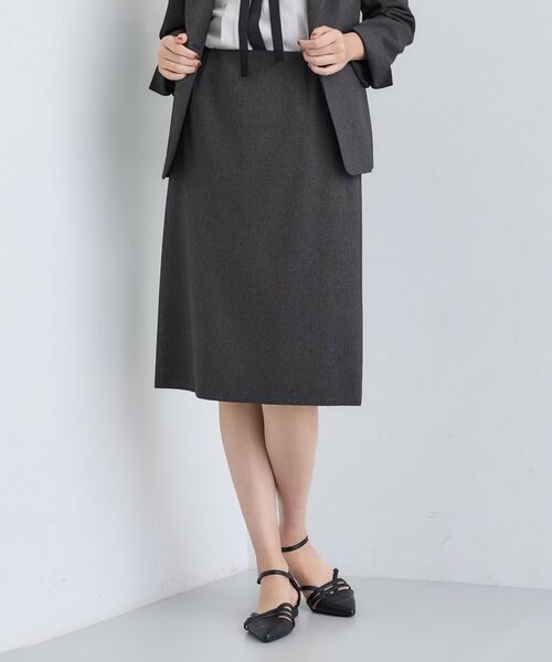 INDIVI/インディヴィ 【洗える/通勤/スーツ】メランジストレッチ タイトスカート チャコールグレー(014) 05(XXS) INDIVI/インディヴィ 【洗える/通勤/スーツ】メランジストレッチ タイトスカート チャコールグレー(014) 05(XXS)
