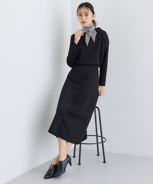 INDIVI / インディヴィ ロング・マキシ丈スカート | 【SETUP可能/洗える/UVケア】ライトジャージ セミフレアスカート | 詳細12