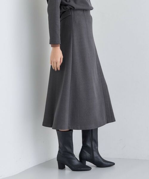 INDIVI / インディヴィ ロング・マキシ丈スカート | 【SETUP可能/洗える/UVケア】ライトジャージ セミフレアスカート | 詳細6