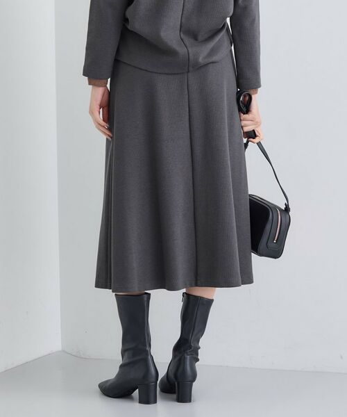 INDIVI / インディヴィ ロング・マキシ丈スカート | 【SETUP可能/洗える/UVケア】ライトジャージ セミフレアスカート | 詳細7