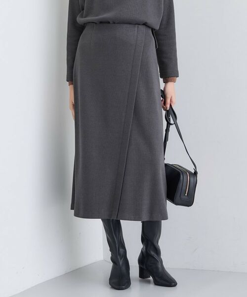 INDIVI/インディヴィ 【SETUP可能/洗える/UVケア】ライトジャージ セミフレアスカート チャコールグレー(013) 05(XXS) INDIVI/インディヴィ 【SETUP可能/洗える/UVケア】ライトジャージ セミフレアスカート チャコールグレー(013) 05(XXS)