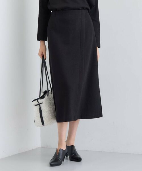 INDIVI/インディヴィ 【SETUP可能/洗える/UVケア】ライトジャージ セミフレアスカート ブラック(019) 15(3L) INDIVI/インディヴィ 【SETUP可能/洗える/UVケア】ライトジャージ セミフレアスカート ブラック(019) 15(3L)