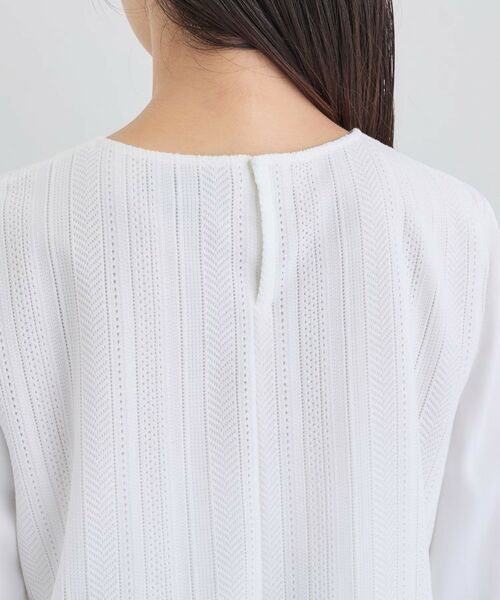 INDIVI / インディヴィ シャツ・ブラウス | 【オフィス/きれいめ】2WAYレース切り替えブラウス | 詳細14