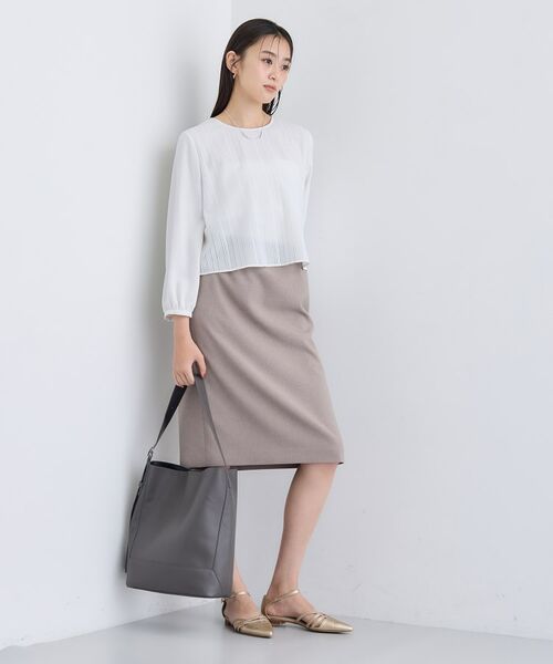 INDIVI / インディヴィ シャツ・ブラウス | 【オフィス/きれいめ】2WAYレース切り替えブラウス | 詳細7