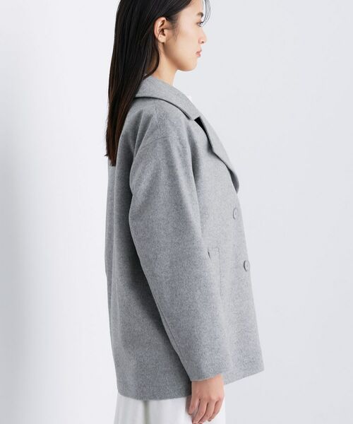INDIVI / インディヴィ トレンチコート | 【軽やか／ゆったり】ウール混ショートトレンチコート | 詳細11