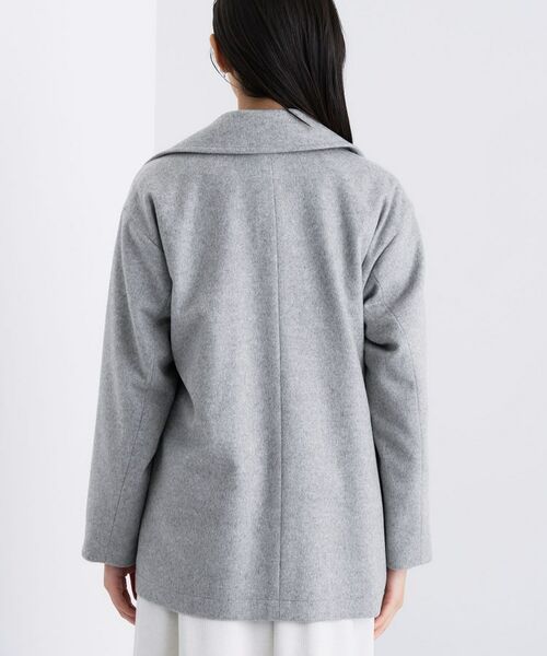 INDIVI / インディヴィ トレンチコート | 【軽やか／ゆったり】ウール混ショートトレンチコート | 詳細12