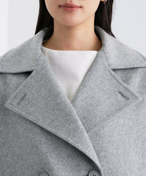 INDIVI / インディヴィ トレンチコート | 【軽やか／ゆったり】ウール混ショートトレンチコート | 詳細13