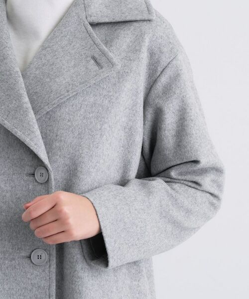 INDIVI / インディヴィ トレンチコート | 【軽やか／ゆったり】ウール混ショートトレンチコート | 詳細14