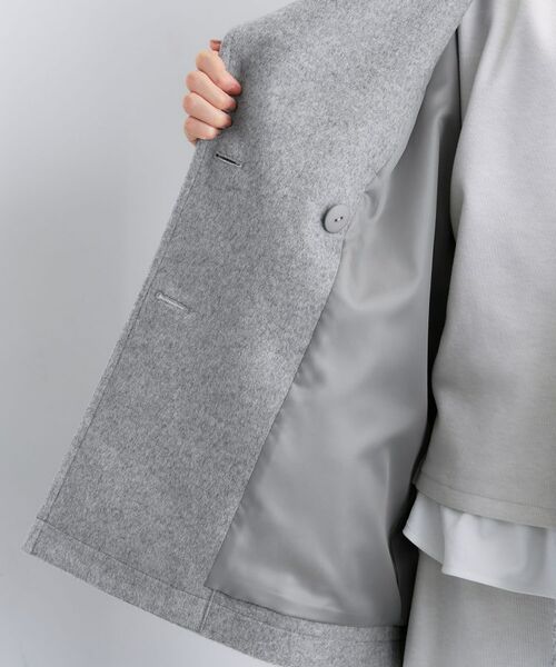 INDIVI / インディヴィ トレンチコート | 【軽やか／ゆったり】ウール混ショートトレンチコート | 詳細16