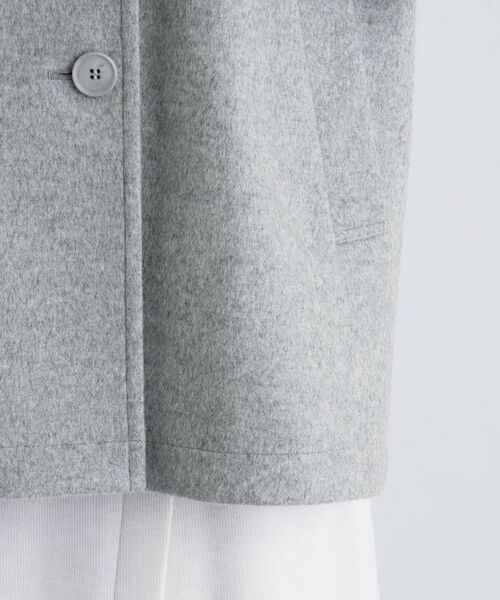 INDIVI / インディヴィ トレンチコート | 【軽やか／ゆったり】ウール混ショートトレンチコート | 詳細17