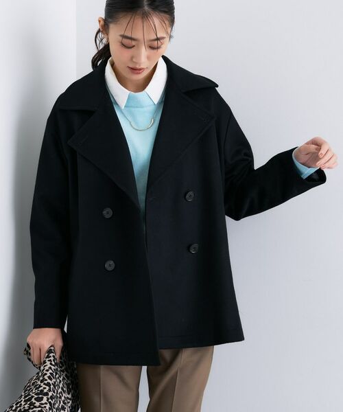 INDIVI / インディヴィ トレンチコート | 【軽やか／ゆったり】ウール混ショートトレンチコート | 詳細2