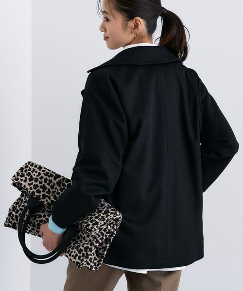 INDIVI / インディヴィ トレンチコート | 【軽やか／ゆったり】ウール混ショートトレンチコート | 詳細3