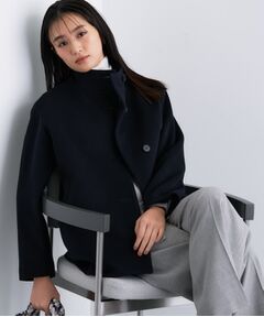 INDIVI / インディヴィ その他アウター | 【日本製／ミドル丈】スタンドカラーミドルコート