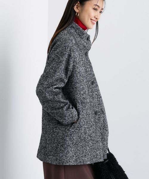 INDIVI / インディヴィ その他アウター | 【日本製／ミドル丈】スタンドカラーミドルコート | 詳細10