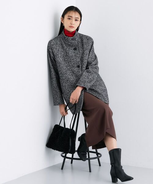 INDIVI / インディヴィ その他アウター | 【日本製／ミドル丈】スタンドカラーミドルコート | 詳細11