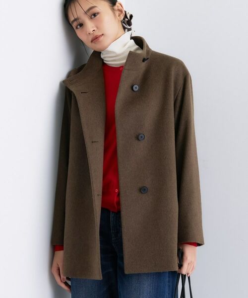 INDIVI / インディヴィ その他アウター | 【日本製／ミドル丈】スタンドカラーミドルコート | 詳細18