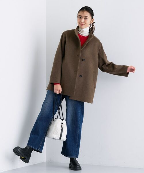 INDIVI / インディヴィ その他アウター | 【日本製／ミドル丈】スタンドカラーミドルコート | 詳細19