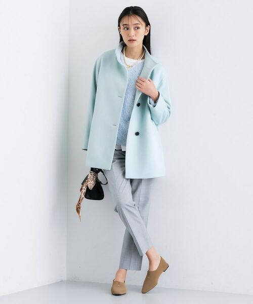 INDIVI / インディヴィ その他アウター | 【日本製／ミドル丈】スタンドカラーミドルコート | 詳細3