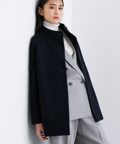 INDIVI / インディヴィ その他アウター | 【日本製／ミドル丈】スタンドカラーミドルコート | 詳細5