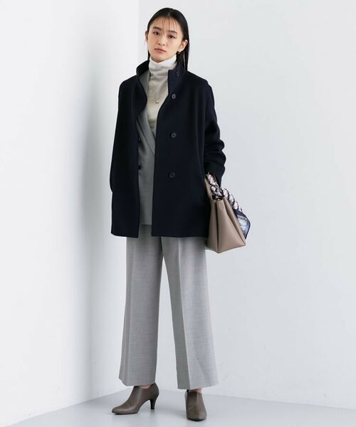 INDIVI / インディヴィ その他アウター | 【日本製／ミドル丈】スタンドカラーミドルコート | 詳細7