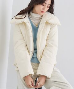 INDIVI / インディヴィ ダウンジャケット・ベスト | 【撥水／洗える／デザイン衿】ステッチレス ショートダウンコート