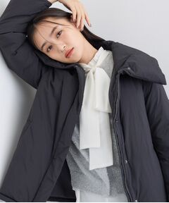 INDIVI / インディヴィ ダウンジャケット・ベスト | 【撥水／洗える／デザイン衿】ステッチレス ショートダウンコート