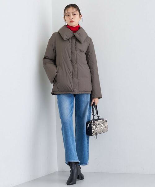 INDIVI / インディヴィ ダウンジャケット・ベスト | 【撥水／洗える／デザイン衿】ステッチレス ショートダウンコート | 詳細12