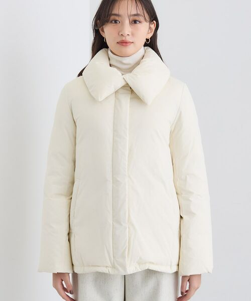 INDIVI / インディヴィ ダウンジャケット・ベスト | 【撥水／洗える／デザイン衿】ステッチレス ショートダウンコート | 詳細14