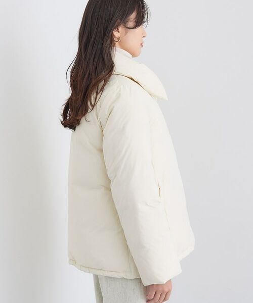 INDIVI / インディヴィ ダウンジャケット・ベスト | 【撥水／洗える／デザイン衿】ステッチレス ショートダウンコート | 詳細16