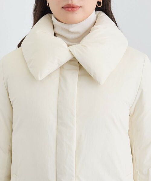 INDIVI / インディヴィ ダウンジャケット・ベスト | 【撥水／洗える／デザイン衿】ステッチレス ショートダウンコート | 詳細18