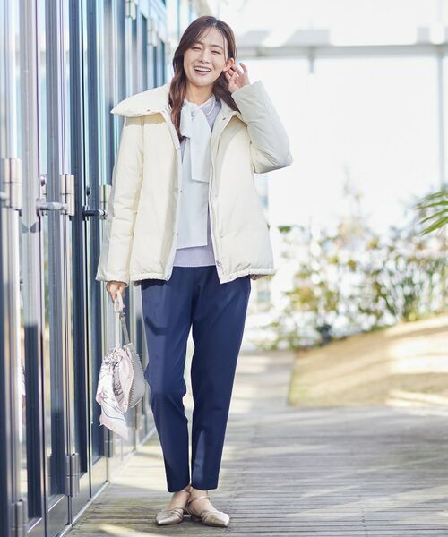 INDIVI / インディヴィ ダウンジャケット・ベスト | 【撥水／洗える／デザイン衿】ステッチレス ショートダウンコート | 詳細28