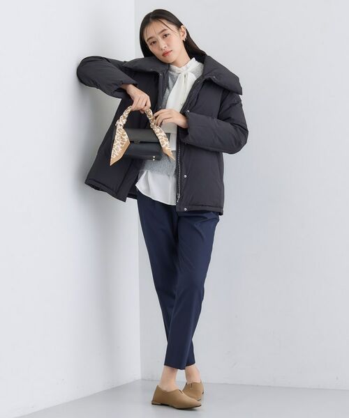 INDIVI / インディヴィ ダウンジャケット・ベスト | 【撥水／洗える／デザイン衿】ステッチレス ショートダウンコート | 詳細8