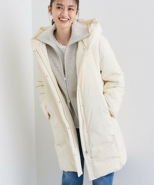 INDIVI/インディヴィ 【撥水/洗える】ステッチレス ロングダウンコート アイボリー(004) 38(M) INDIVI/インディヴィ 【撥水/洗える】ステッチレス ロングダウンコート アイボリー(004) 38(M)