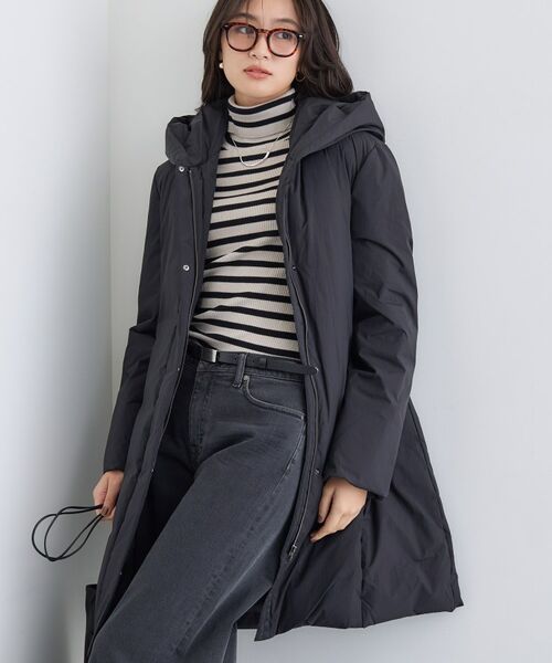 INDIVI/インディヴィ 【撥水/洗える】ステッチレス ロングダウンコート ブラック(019) 40(L) INDIVI/インディヴィ 【撥水/洗える】ステッチレス ロングダウンコート ブラック(019) 40(L)