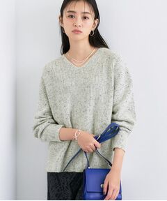 INDIVI / インディヴィ ニット・セーター | 【洗える】カラーネップ スリットニット