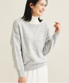 INDIVI / インディヴィ ニット・セーター | 【大人ラメ】パフスリーブ ヘアリーニット