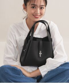 INDIVI / インディヴィ ハンドバッグ | 【合皮／ミドルサイズ】春カラーフォルムバッグ