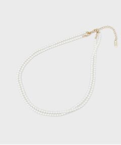 INDIVI / インディヴィ ネックレス・ペンダント・チョーカー | 【マルチWAY／セレモニー】2連シンプルパール調ネックレス